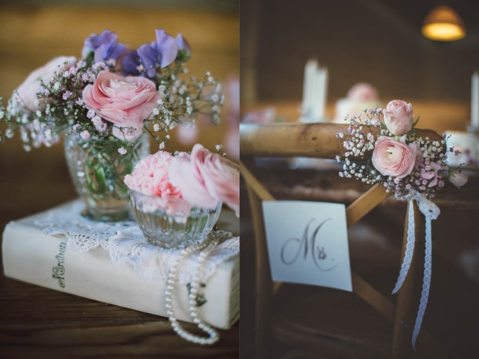 romantische Blumensträuße zur Hochzeit