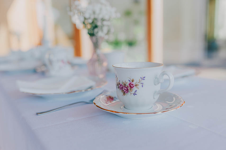Vintage Teeservice für dei Hochzeit