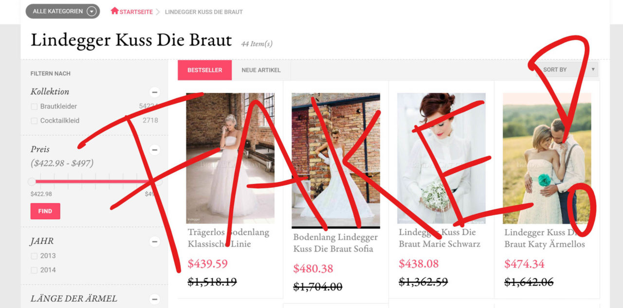 küssdiebraut Brautkleider online kaufen