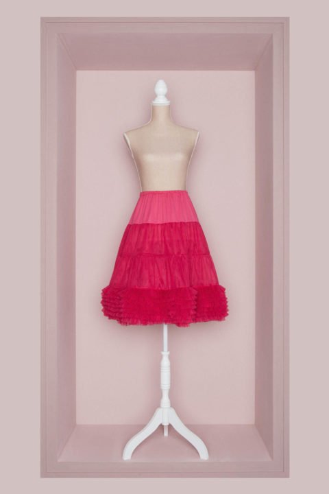 Petticoat Brautkleid pink
