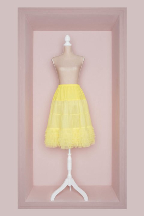 Petticoat Brautkleid gelb