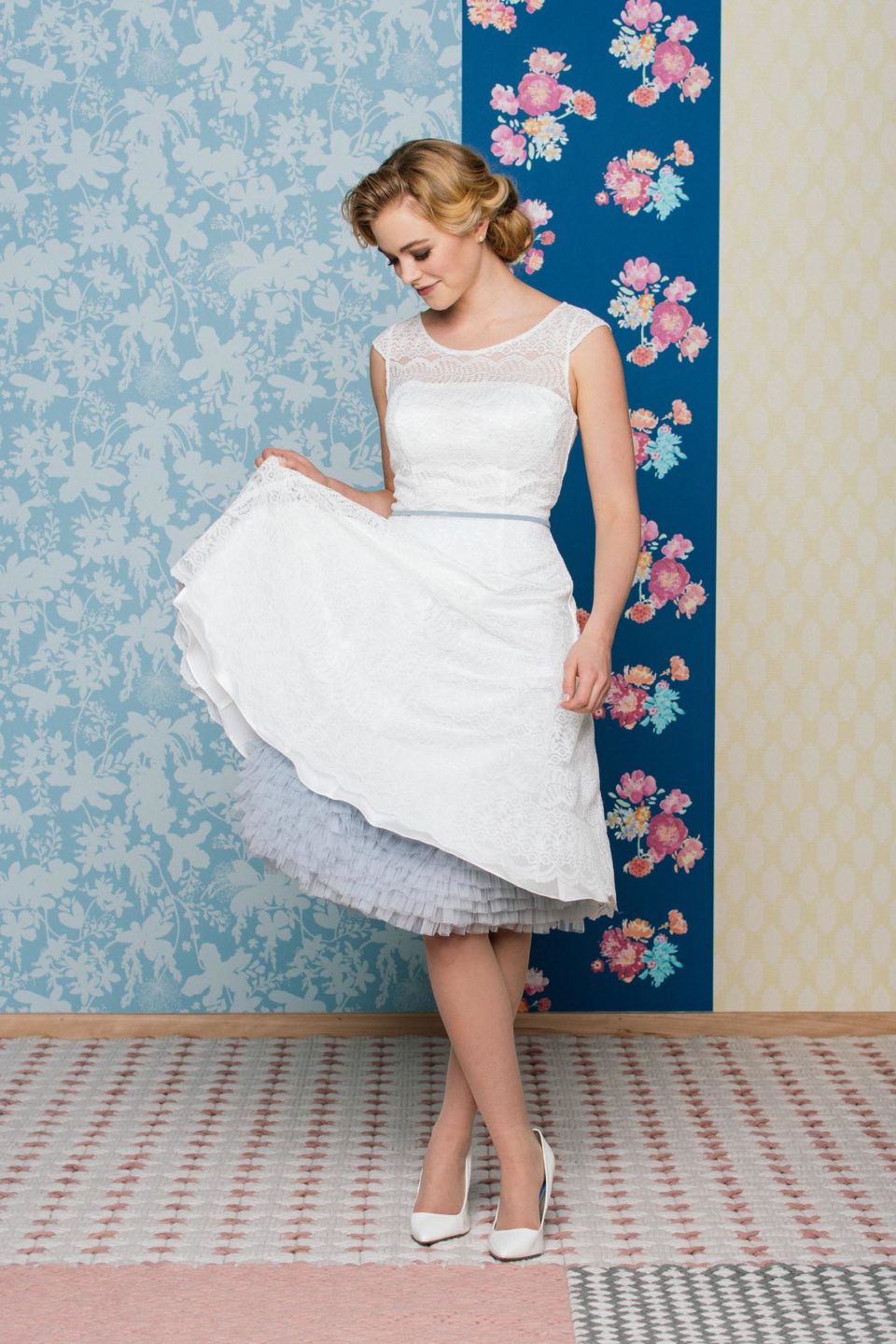 Brautkleid 50er Jahre mit Petticoat