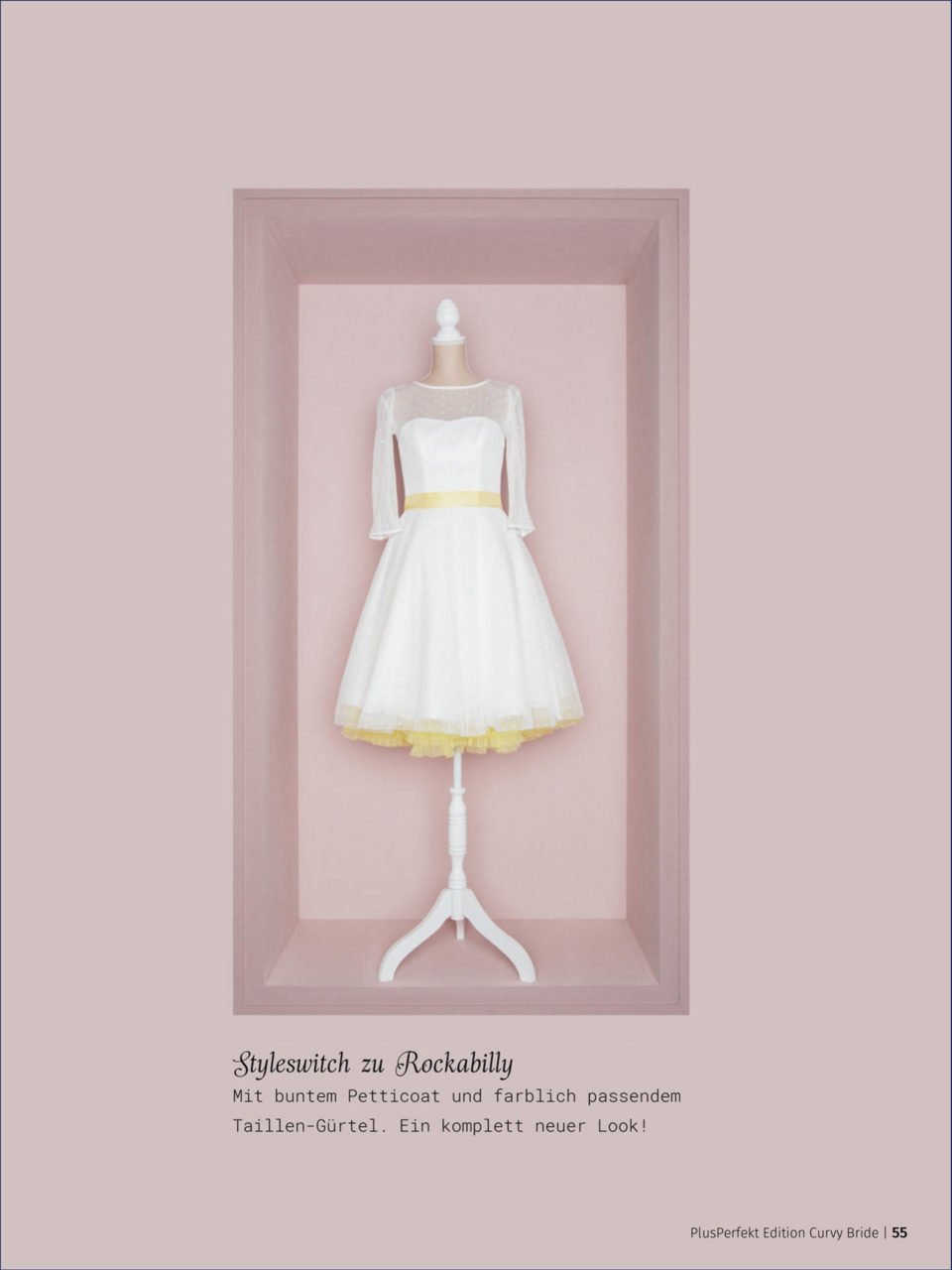 kurzes Brautkleid mit Petticoat