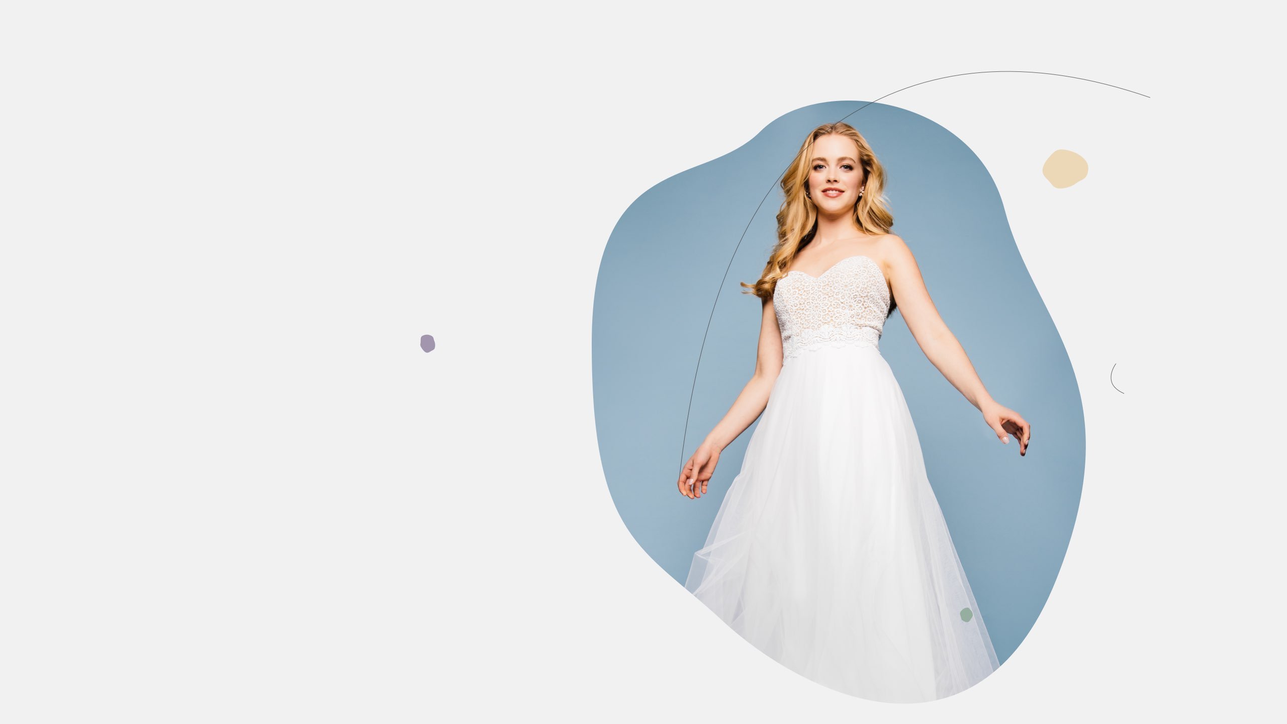 Brautkleid mit Tüllrock Gabriella mit Spitzencorsage