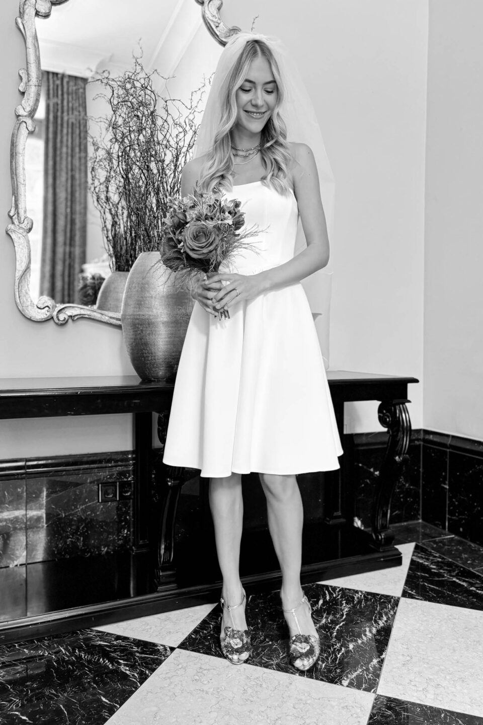 kurzes Hochzeitskleid