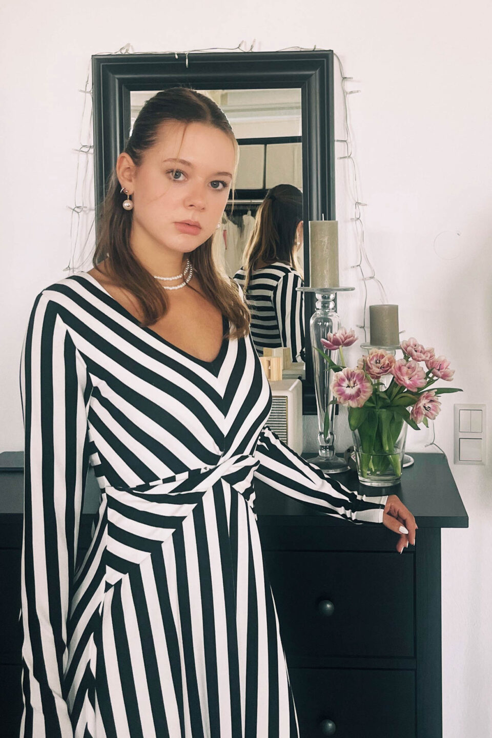 Brautkleid Schwarz-Weiss