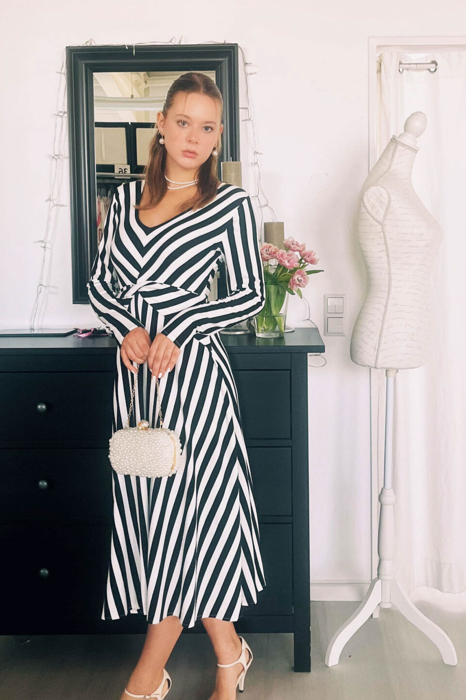 Brautkleid Schwarz-Weiß